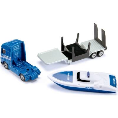 SIKU Super - ťahač Volvo s člnom 1:87