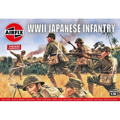 Airfix WWII Japan Infantry Classic Kit VINTAGE 1:76