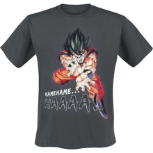 Dragon Ball Z Kamehameha tmavě tričko -M šedá