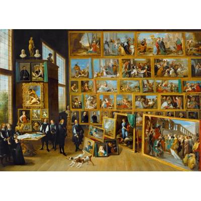 Bluebird Puzzle - Puzzle David Teniers the Younger - The Art Collection of Archduke Leopold Wilhelm in Brussels, 1652 - 1 000 piese