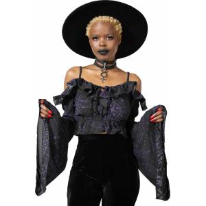 KILLSTAR дамска тениска с дълги ръкави (топ) KILLSTAR - Spirit Hand Chiffon - Черен - KSRA006036
