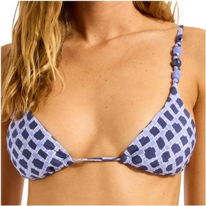 Seafolly Дамско бикини горнище Seafolly Marseille Slide Tri Bikini top - Blue Indigo - размер 34 (EU) (150-6635-0112)