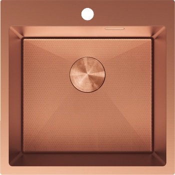 Mexen Solix мивка от неръждаема стомана с 1 отделение 500 x 500 мм, мед HC - 6407501000-65HC (6407501000-65HC)