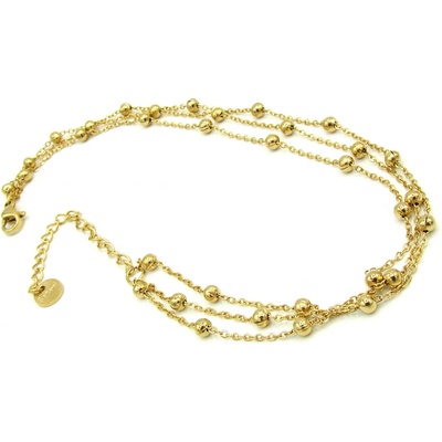 Steel Jewelry Náramek na nohu (kotník) kuličky z chirurgické oceli NK230924 – Zboží Dáma
