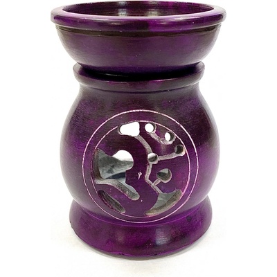 Mani Bhadra Mani Bhadra OM fialová Aroma lampa Mastek 8,5 x 6,5 cm – Sleviste.cz