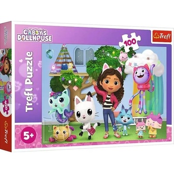 Trefl Трефл: Къща на куклите Габи, екипът е заедно - пъзел с 100 части (16464)