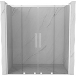 Mexen Velar L Duo плъзгащи се душ врати 170 cm, прозрачни, бели - 871-170-003-02-20 (871-170-003-02-20)
