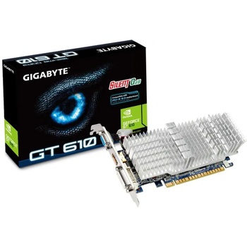 GIGABYTE GeForce GT 610 Silent 1GB GDDR3 64bit (GV-N610SL-1GI)
