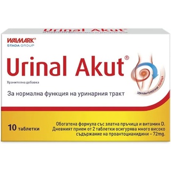 STADA Urinal Akut, 10 таблетки, Stada (8596024018210)