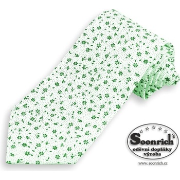Soonrich bavlněná kravata krab148 zelená