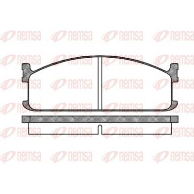 REMSA Sada brzdových platničiek kotúčovej brzdy 020400