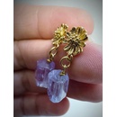 Katyba náušnice Raw Amethyst 0204