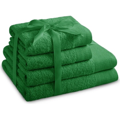 Restilo Зелени памучни хавлии и кърпи за баня в комплект от 4 бр. от тери Amari - Restilo (120010873)
