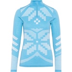Kari Traa Дамско мериносово термобельо Kari Traa Women's Faith Half Zip Merino base layer - Ocean (115-2340-0713)