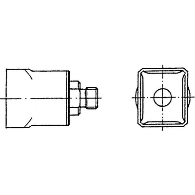Weller Q08 – čtyřstranná horkovzdušná tryska 12,5 × 15 mm
