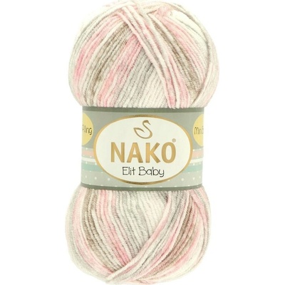 Nako Elit Baby Mini Batik 32463 ružovo sivo hnedá
