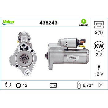 Štartér VALEO 438243