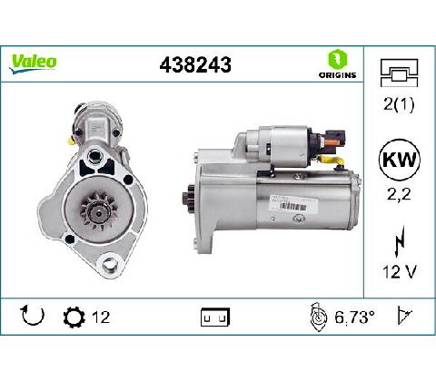 Štartér VALEO 438243