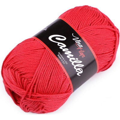 Bavlněná pletací příze Camilla 50 g Varianta: 29 (8008) červená, Balení: 1 ks 45181/92104/206938