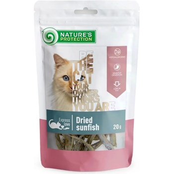 Natures protection котешки сушени слънчеви риби 20 г