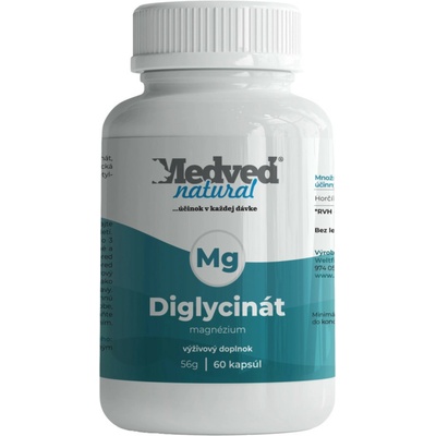 Medveď natural Magnézium diglycinát 60 kapsúl