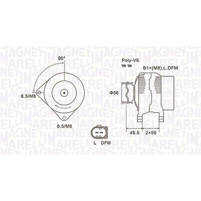 Generátor MAGNETI MARELLI 063731644010