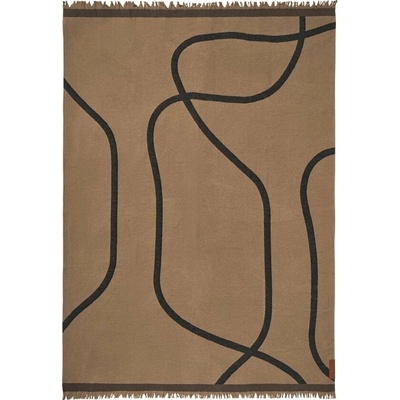 Mette Ditmer Denmark Svetlohnedá deka Shadow 130x175