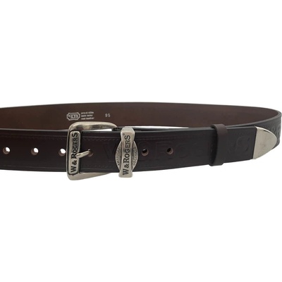 Penny Belts pánský kožený opasek 1540 tmavě hnědý