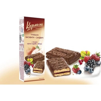 Image 1 of Karmela САНДВИЧ БИСКВИТИ КАРМЕЛА ГОРСКИ ПЛОДОВЕ