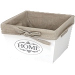 Horecano CN-Дървена кутия за съхранение БЯЛА 22х22х11 cm Размер L (ZM23-1ZF-white) (0193770)
