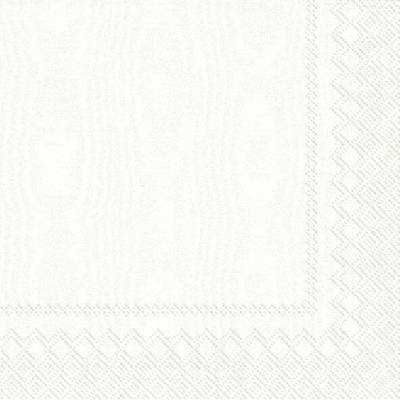 Ihr Moiree white velké ubrousky 33x33cm