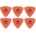 Dunlop 431R 0.60 Tortex Triangle 6 Перце за китара (431R60-6PACK-SET)