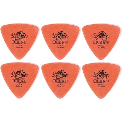 Dunlop 431R 0.60 Tortex Triangle 6 Перце за китара (431R60-6PACK-SET)