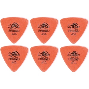 Dunlop 431R 0.60 Tortex Triangle 6 Перце за китара (431R60-6PACK-SET)