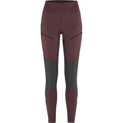 Dámske legíny KARI TRAA ANE HIKING TIGHTS vínová čierna L