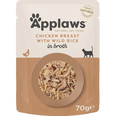 Applaws Cat Natural kuracie prsia s ryžou vo vývare 48 x 70 g