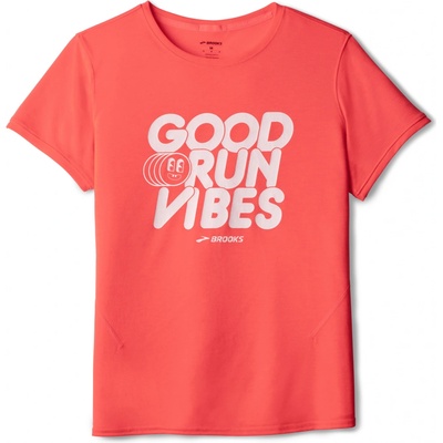BROOKS Distance Short Sleeve 3.0 W Růžová