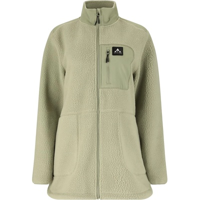 Whistler Дамско поларено яке Whistler Women's Felis Long Teddy Jacket Fleece jacket - Seagrass - размер 42 (EU) (105-7277-0214)