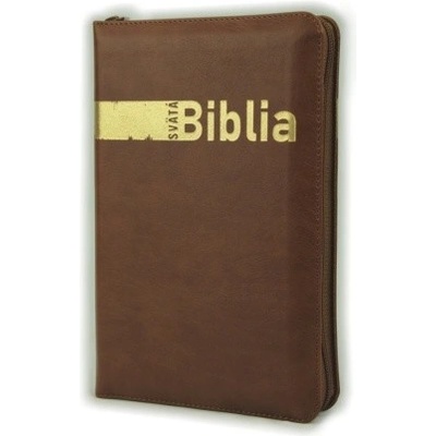 Svätá Biblia: Roháčkov preklad, so zipsom, s indexmi - hnedá