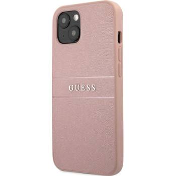 GUESS Калъф GUESS, PU Leather Saffiano за iPhone 14, GUHCP14SPSASBPI, Розов (GUHCP14SPSASBPI)