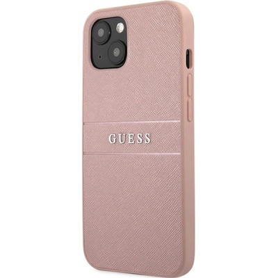 GUESS Калъф GUESS, PU Leather Saffiano за iPhone 14, GUHCP14SPSASBPI, Розов (GUHCP14SPSASBPI)