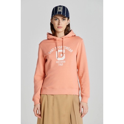 Gant Reg Logo Hoodie ružová