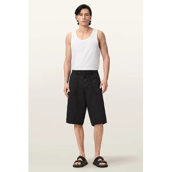 AllSaints къс панталон мъжки с лен ECHO (M040TE)