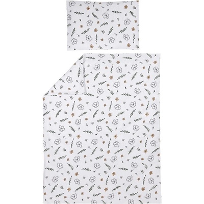 Meyco obliečky GOTS floral 100 x 135 cm 40 x 60 cm