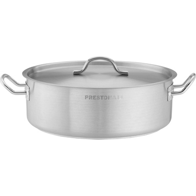 PRESTONA Hniec nízky 5,8 l, priemer 280 mm, z nehrdzavejúcej ocele s pokrievkou 210123