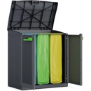Keter Compact Store Recyklačný kôš - sivý 99612