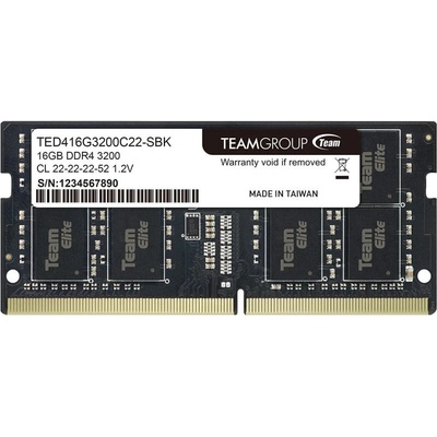 Team DDR4 16GB 3200MHz CL22 TED416G3200C22-S01