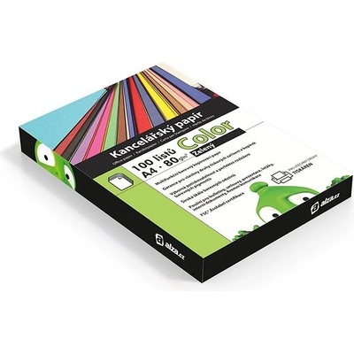 Alza Color A4 zelený 80g 100 listov