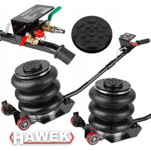 HAWEK Крик пневматичен балон 3.5 т с 3 възглавници, 135-400 мм, hawek hk-1012 (hk-1012)