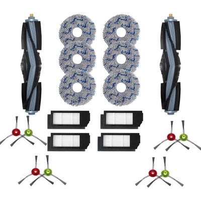 Мобилен комплект от резервни четки, филтри и мопове за Ecovacs X1 Omni и T10, 20 бр (set x1 omni 20 pcs)